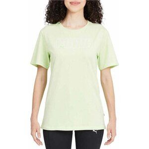PUMA Womens Boyfriend Logo Tee Shirt (Green, Medium)